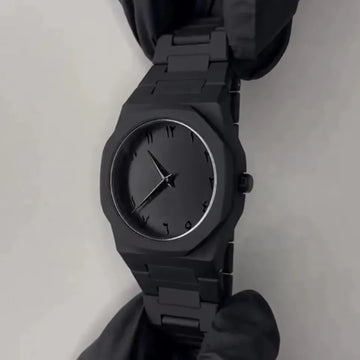 Black Arabic Aura Watch – Premium Luxury Timepiece