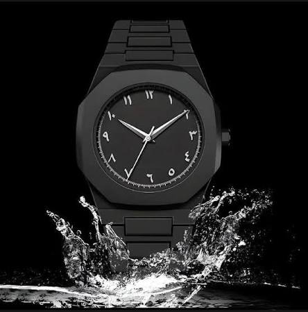Black Arabic Aura Watch – Premium Luxury Timepiece