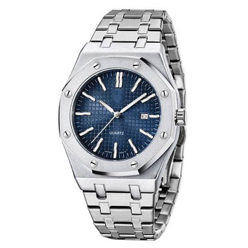 Men’s Royal Osk Silver Watch – Navy Dial | Premium Edition